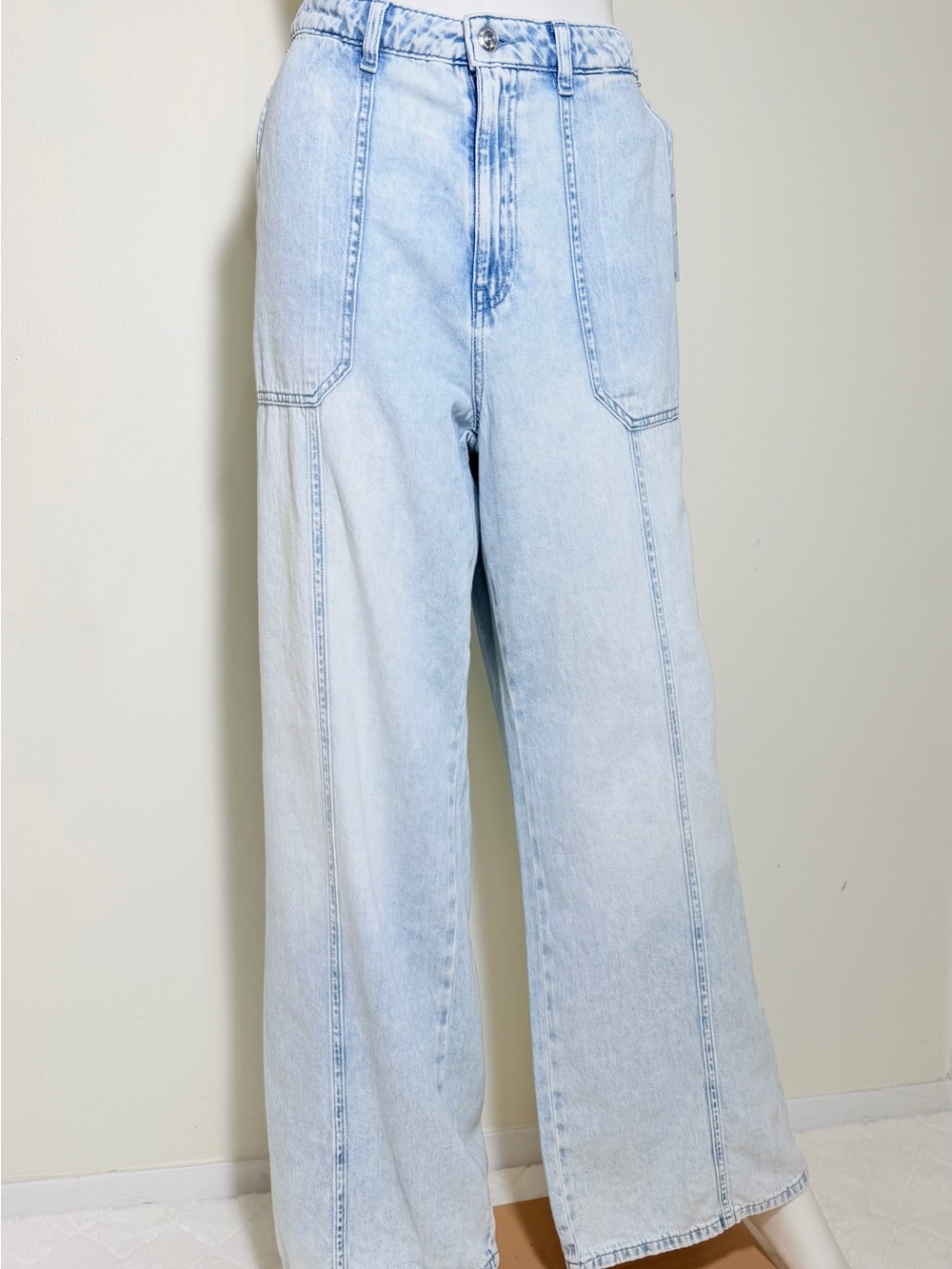 MICHAEL Michael Kors Light Blue Wide Leg Jeans